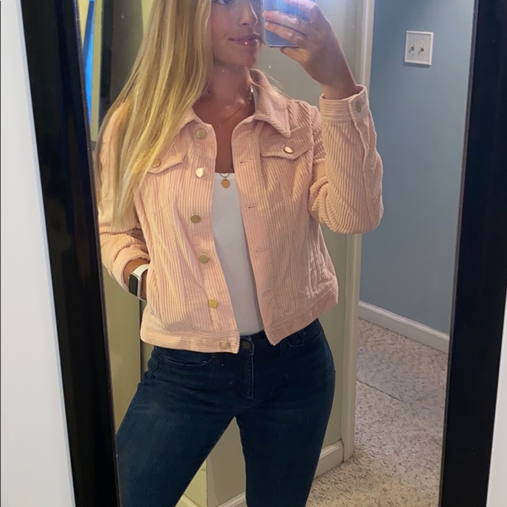 Light Pink Corduroy Loft Jacket